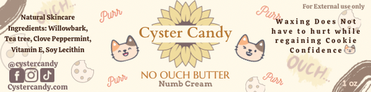 No Ouch Butter  Pre wax Numbing